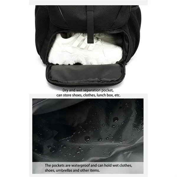 Large Extendable Business Laptop Backpack PC 18inch