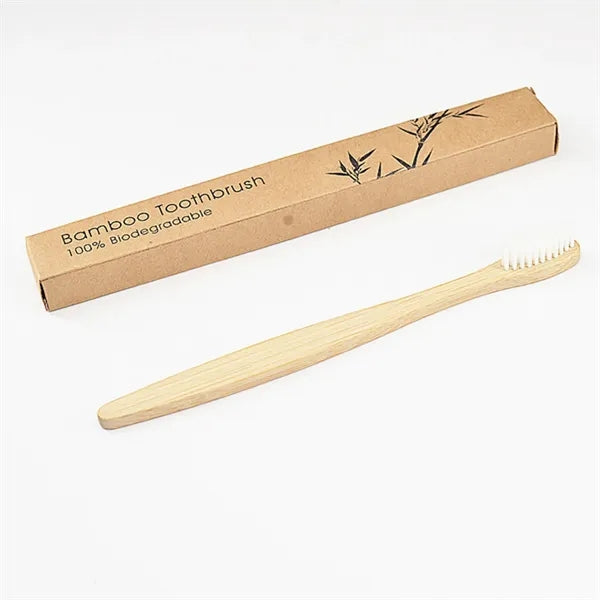Natural Bamboo Toothbrush With Case