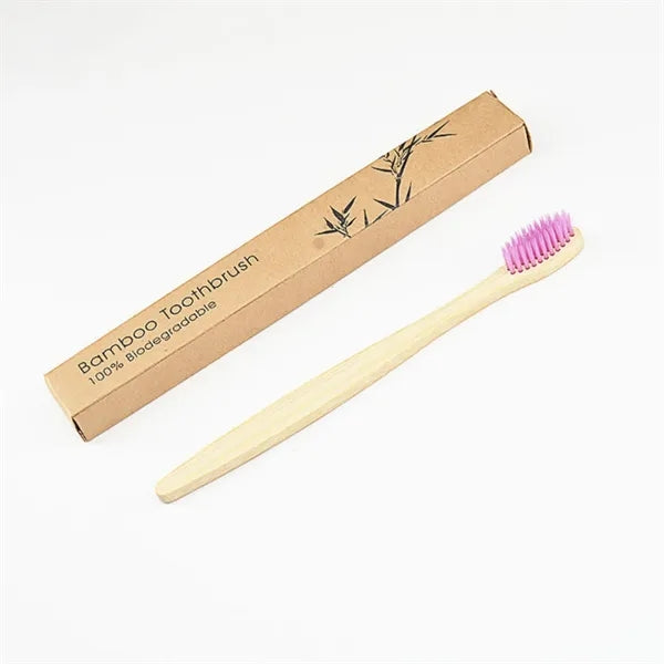 Natural Bamboo Toothbrush With Case