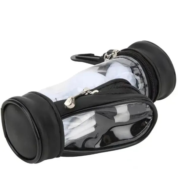 Leather Golf Ball Bag w/ Carabiner
