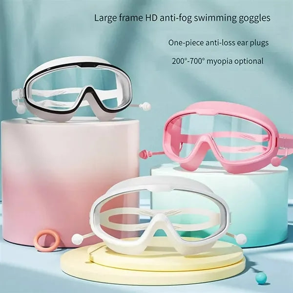 Large Frame Anti Fog Kids And Adults Swimming Goggles