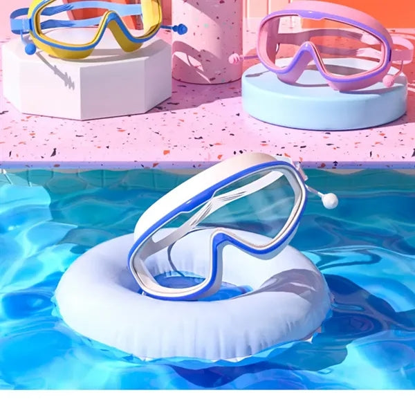Large Frame Anti Fog Kids And Adults Swimming Goggles