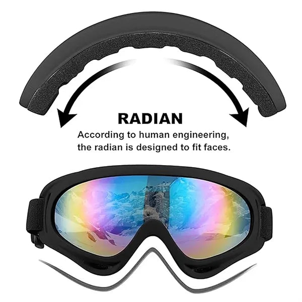 Snowboard Goggles ,Anti-Fog, UV-Protective, Lightweight.