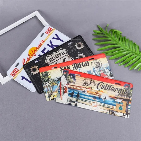 Embossed Aluminum License Plates With 4 Holes