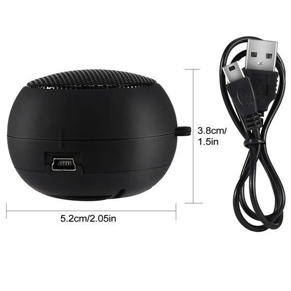 Portable Mini Wired USB Speaker with 3.5mm Aux Input Jack