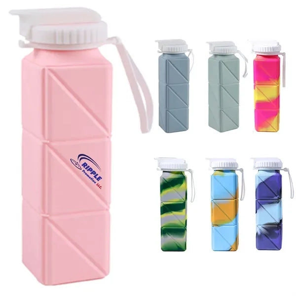 Silicone Foldable Collapsible Water Bottle
