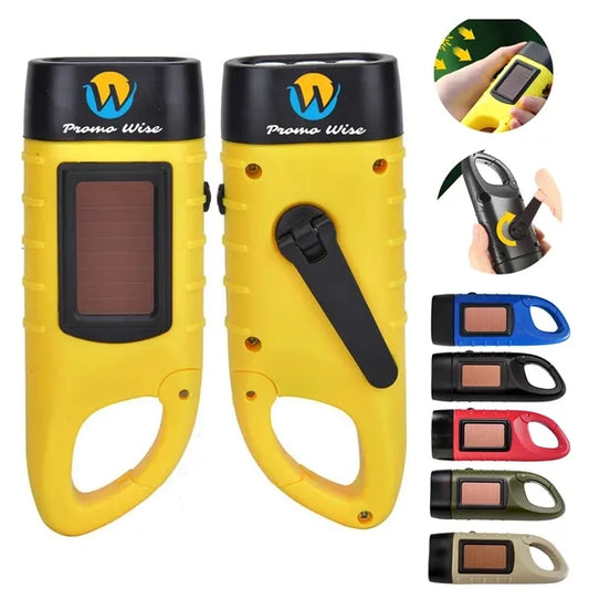 Solar Hand Crank Flashlight