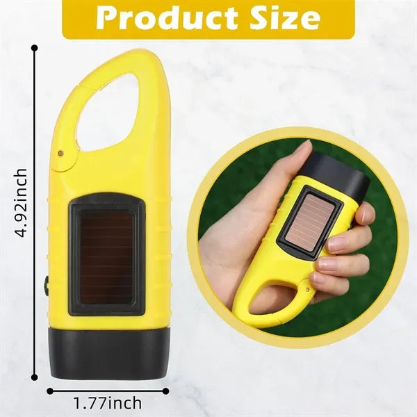 Solar Hand Crank Flashlight