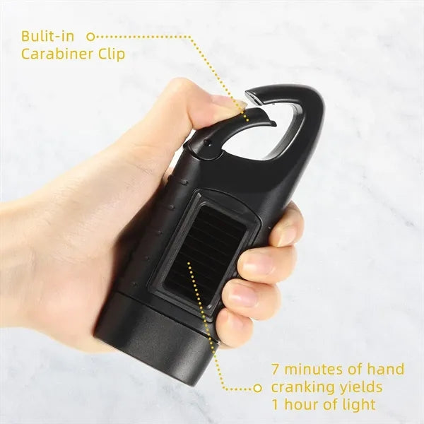Solar Hand Crank Flashlight