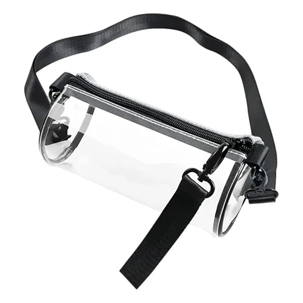 Clear Cylindrical Crossbody Bag