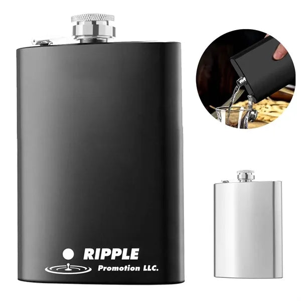 8 oz Portable Stainless Steel Mini Hip Flask
