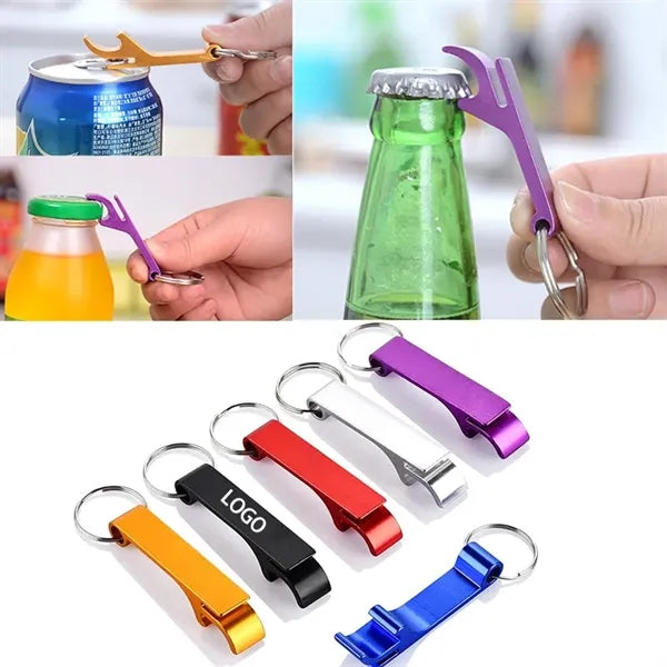 Mini Aluminum Alloy Matte Finish Beer Bottle Opener Keychain