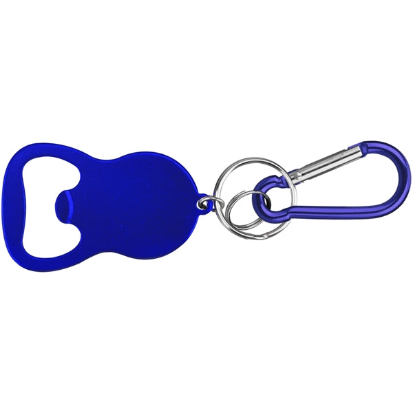 Round Bell Shape Plain Bottle Opener with Carabiner