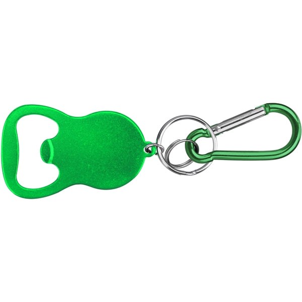 Round Bell Shape Plain Bottle Opener with Carabiner