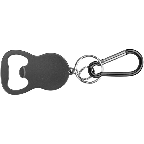 Round Bell Shape Plain Bottle Opener with Carabiner