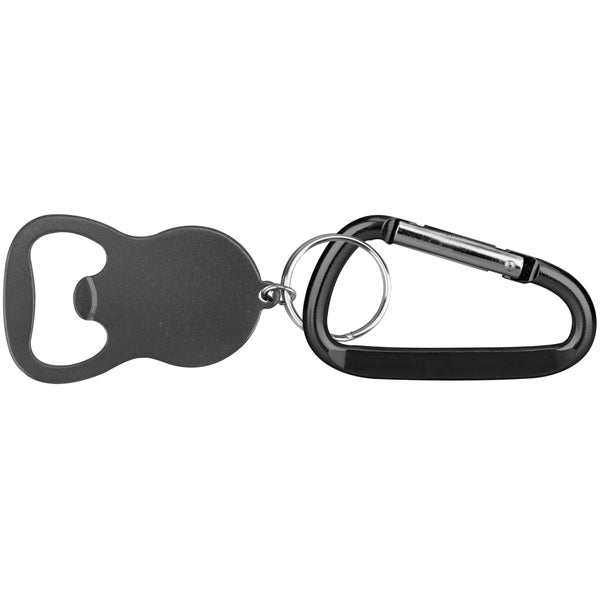 Round Bell Shape Plain Bottle Opener with Carabiner