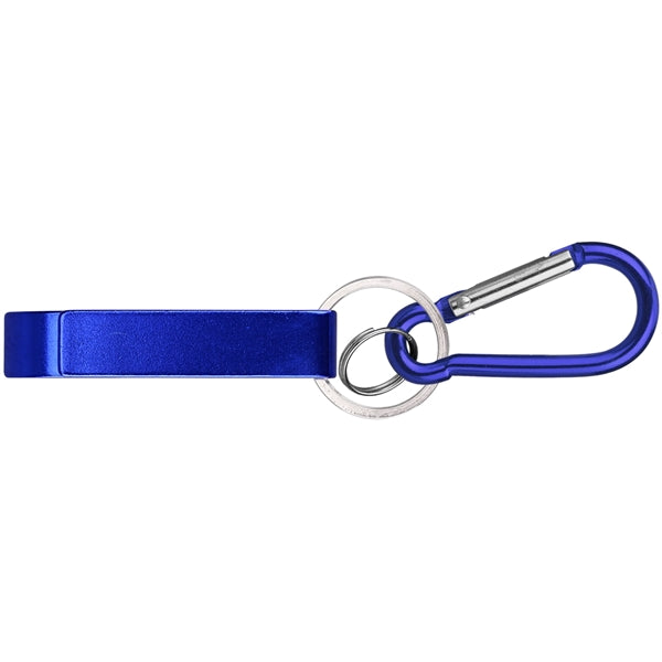 Deluxe can and bottle opener key chain and carabiner