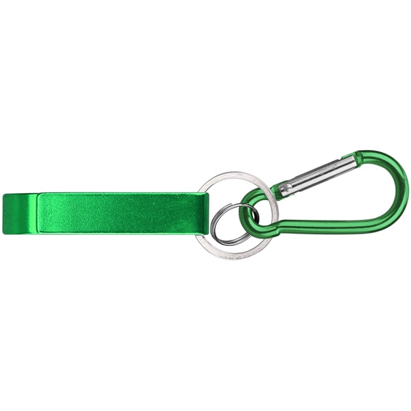Deluxe can and bottle opener key chain and carabiner