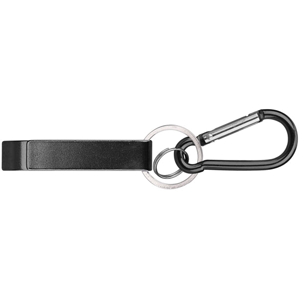 Deluxe can and bottle opener key chain and carabiner