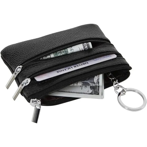 Mini Pouch Change Wallet with Keychain