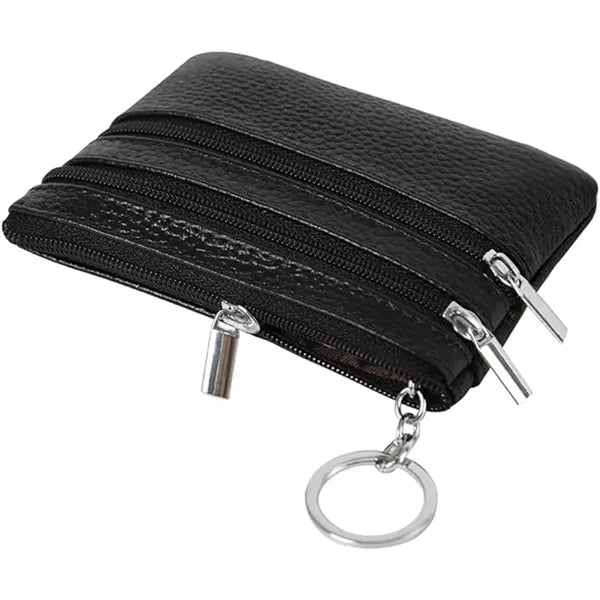 Mini Pouch Change Wallet with Keychain