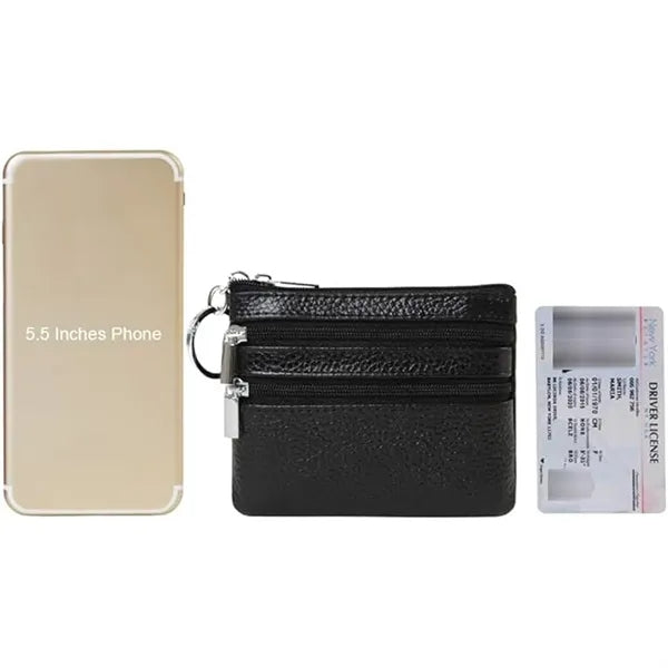 Mini Pouch Change Wallet with Keychain