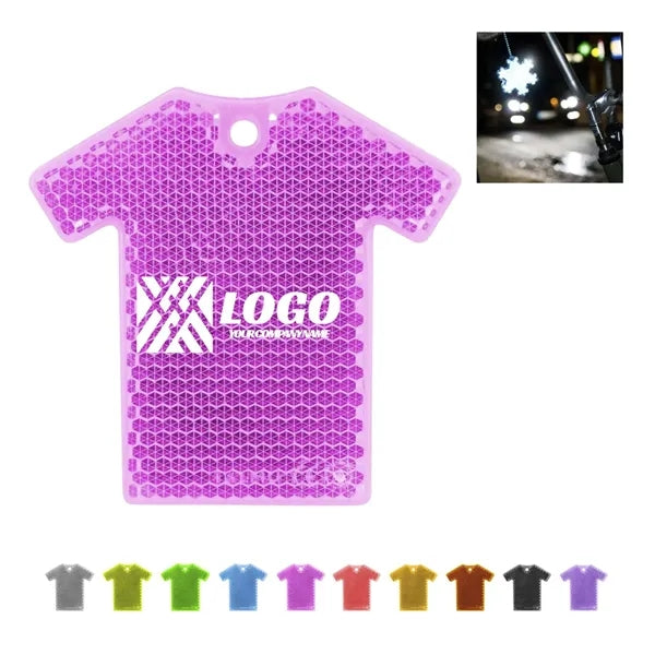 Reflective T-shirt Shape Safety Keychain