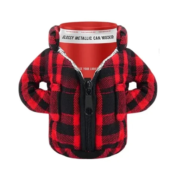 Zippered Puffy Jacket Can Coolie