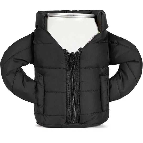 Zippered Puffy Jacket Can Coolie