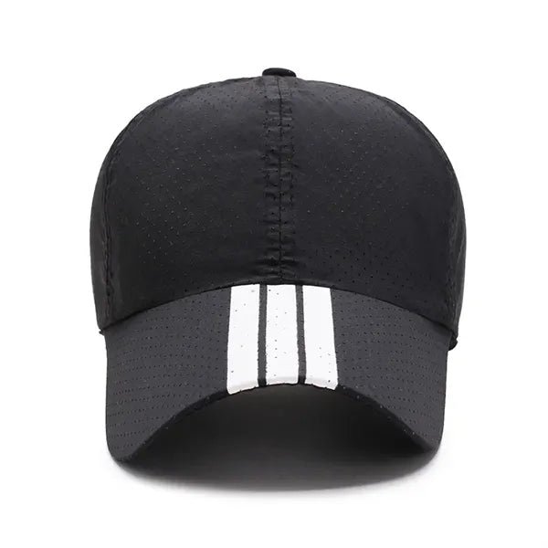 Quick Dry Mesh Sport Baseball Cap with Stripe