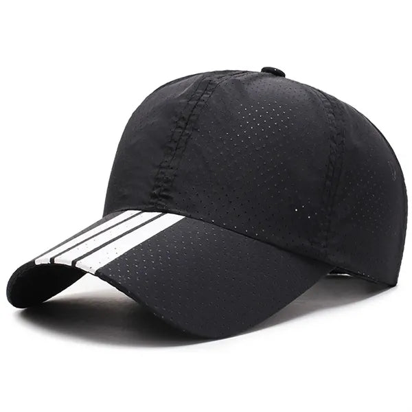 Quick Dry Mesh Sport Baseball Cap with Stripe