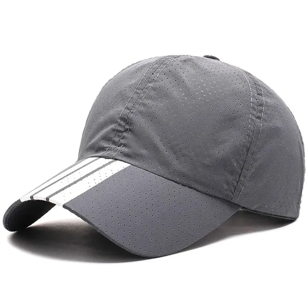 Quick Dry Mesh Sport Baseball Cap with Stripe