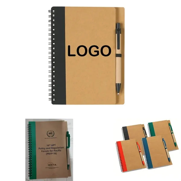 Portable Spiral Notebook with Pen ,Journal & Note Taking.