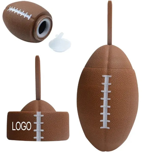 25 Oz Collapsible Football Water Bottle