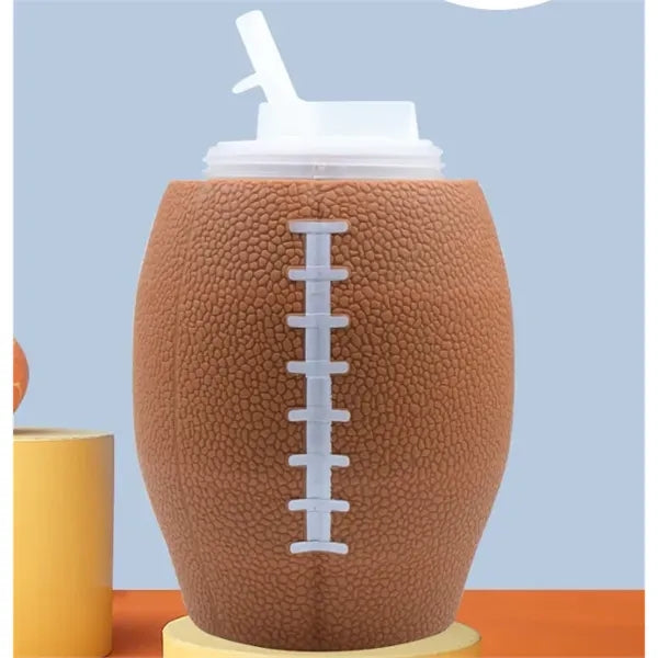 25 Oz Collapsible Football Water Bottle