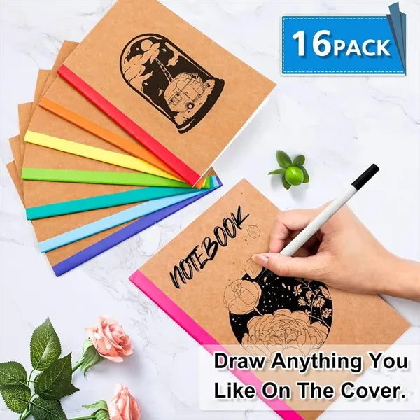Blank Lined Notebook Kraft Cover for Students &Professionals