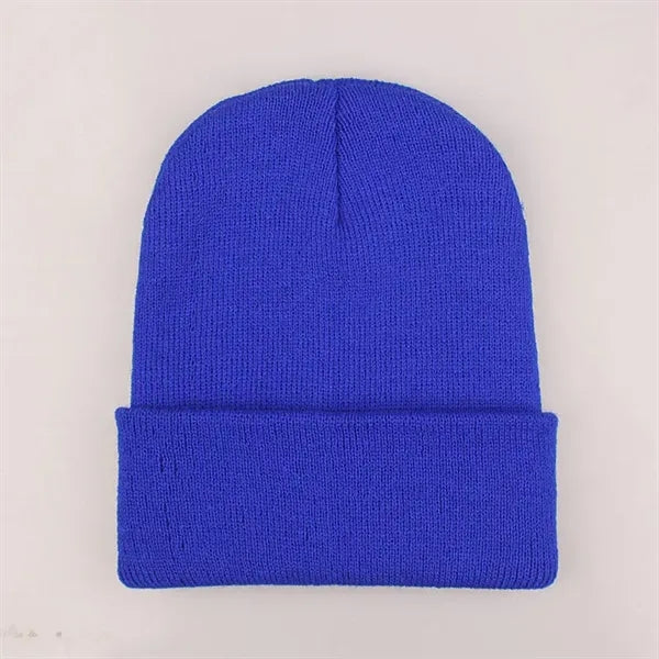 Acrylic Warm Knit Beanie Hat