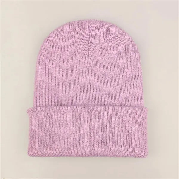 Acrylic Warm Knit Beanie Hat