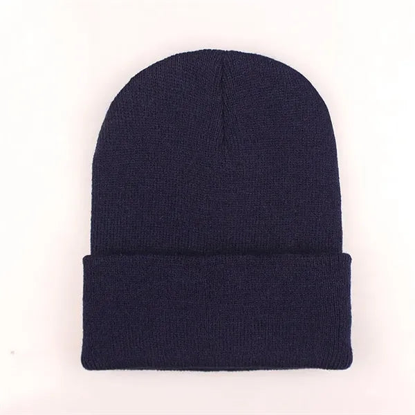 Acrylic Warm Knit Beanie Hat
