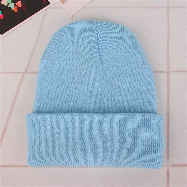 Acrylic Warm Knit Beanie Hat