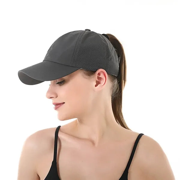 Quick Dry Cross Mesh Ponytail Baseball Cap