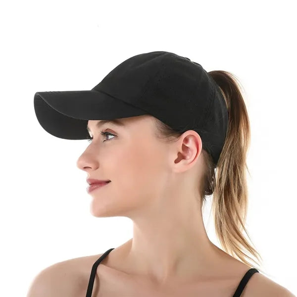 Quick Dry Cross Mesh Ponytail Baseball Cap