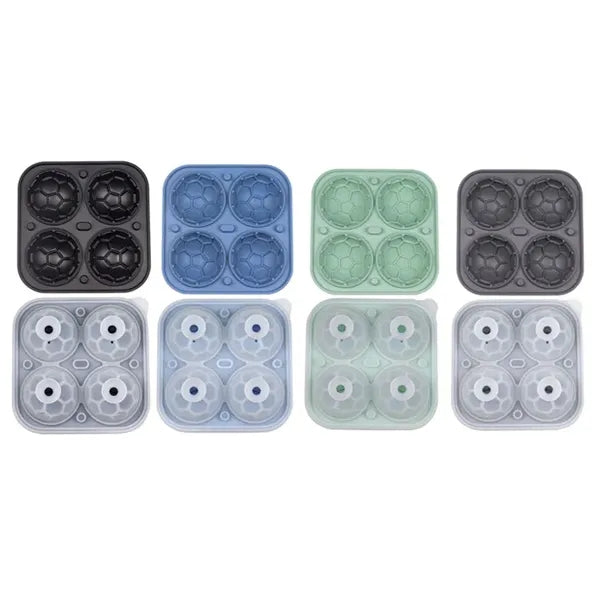 4 Cavities Big Circle Ice Cube Molds