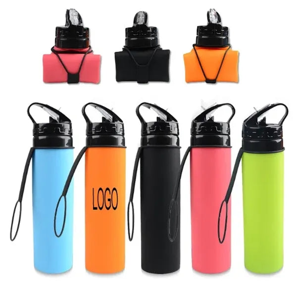 20 Oz Folding Sports Water Bottle