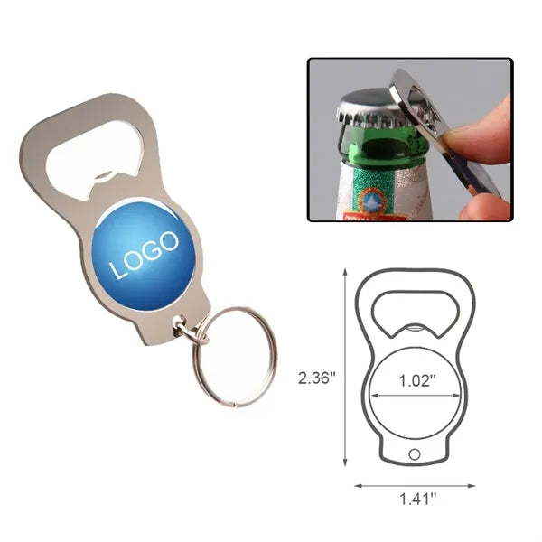 2 1/3'' Advertising Customized Metal Bottle Opener Keychain