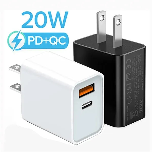 20W Dual Port Wall Charger Power Adapter