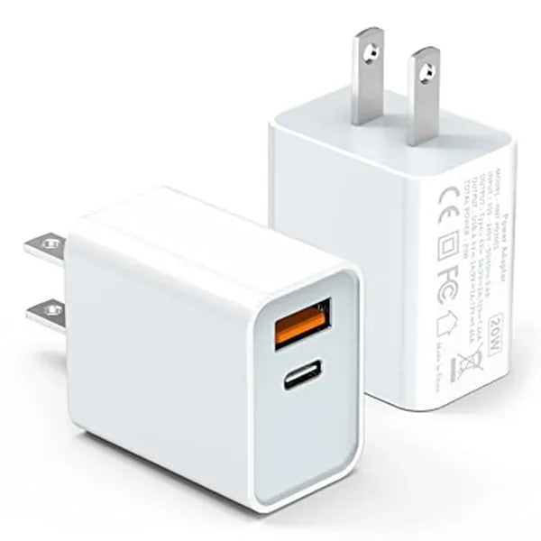 20W Dual Port Wall Charger Power Adapter