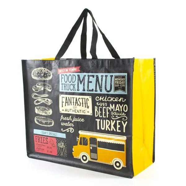 Laminated Grocery Tote Bag