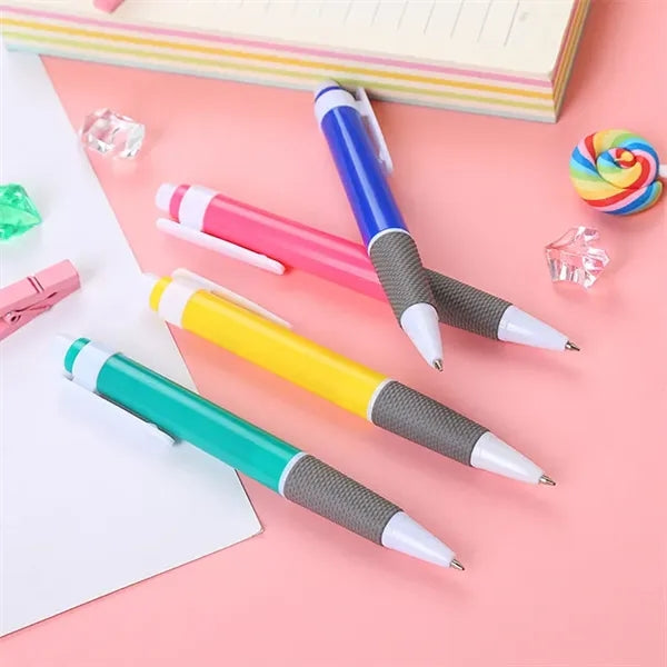Ballpoint Pen Click Rollerball With Non-Slip Grip