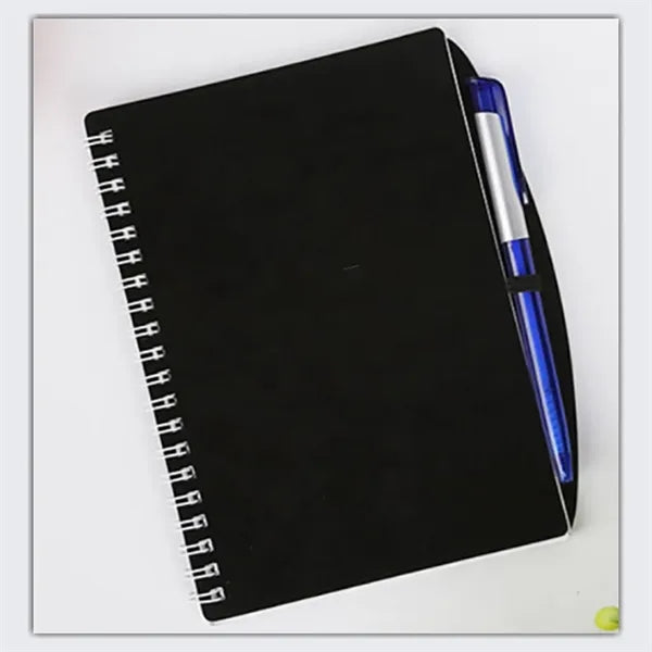 Wave Spiral Notebook and Pen